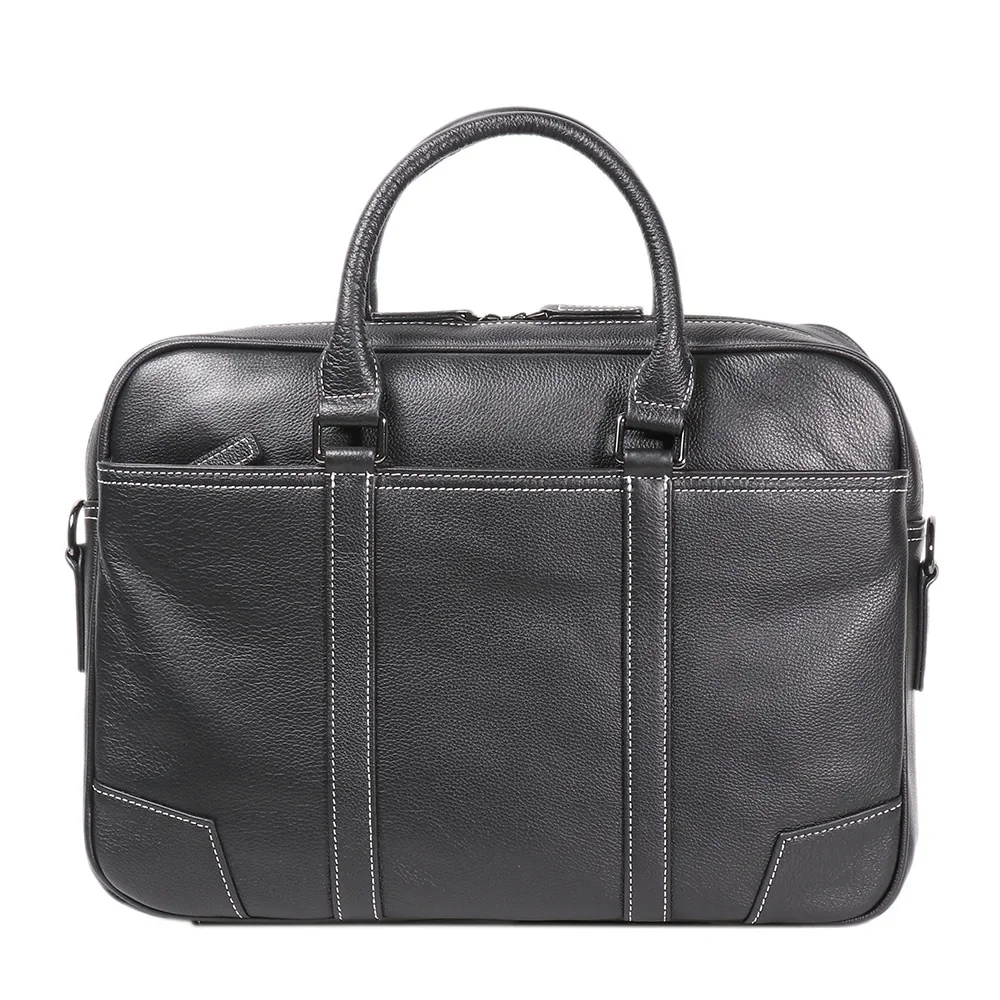2026 Men's Genuine Leather Hand-held Document Bag Top Layer Cowhide Single-shoulder Crossbody Large Capacity Designer Luxury Bag