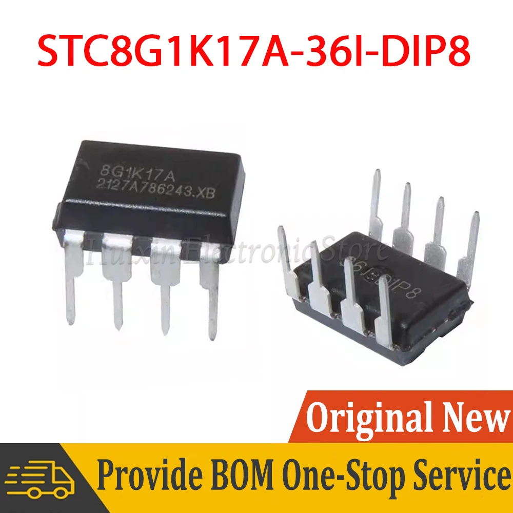 

2-10pcs STC8G1K17A-36I-DIP8 STC8G1K17A STC8G1K17A-36I 8G1K17A DIP8 Single Chip Microcontroller IC Controller Chip New Original
