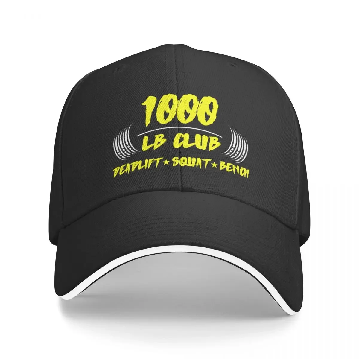 1000 pound club deadlift squat bench Baseball Cap fishing hat hats for men Women's Golf Wear Men's