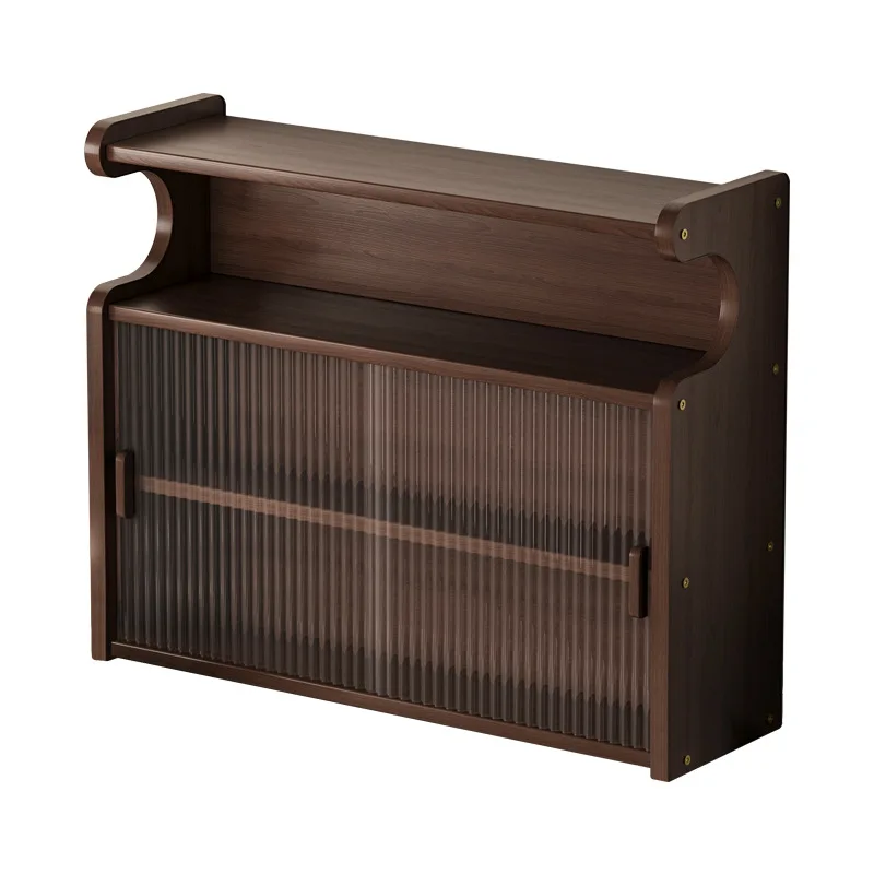 

Desktop locker Home kitchen Organizing storage rack Tea room Water cup Coffee cabinet Dust-proof rack