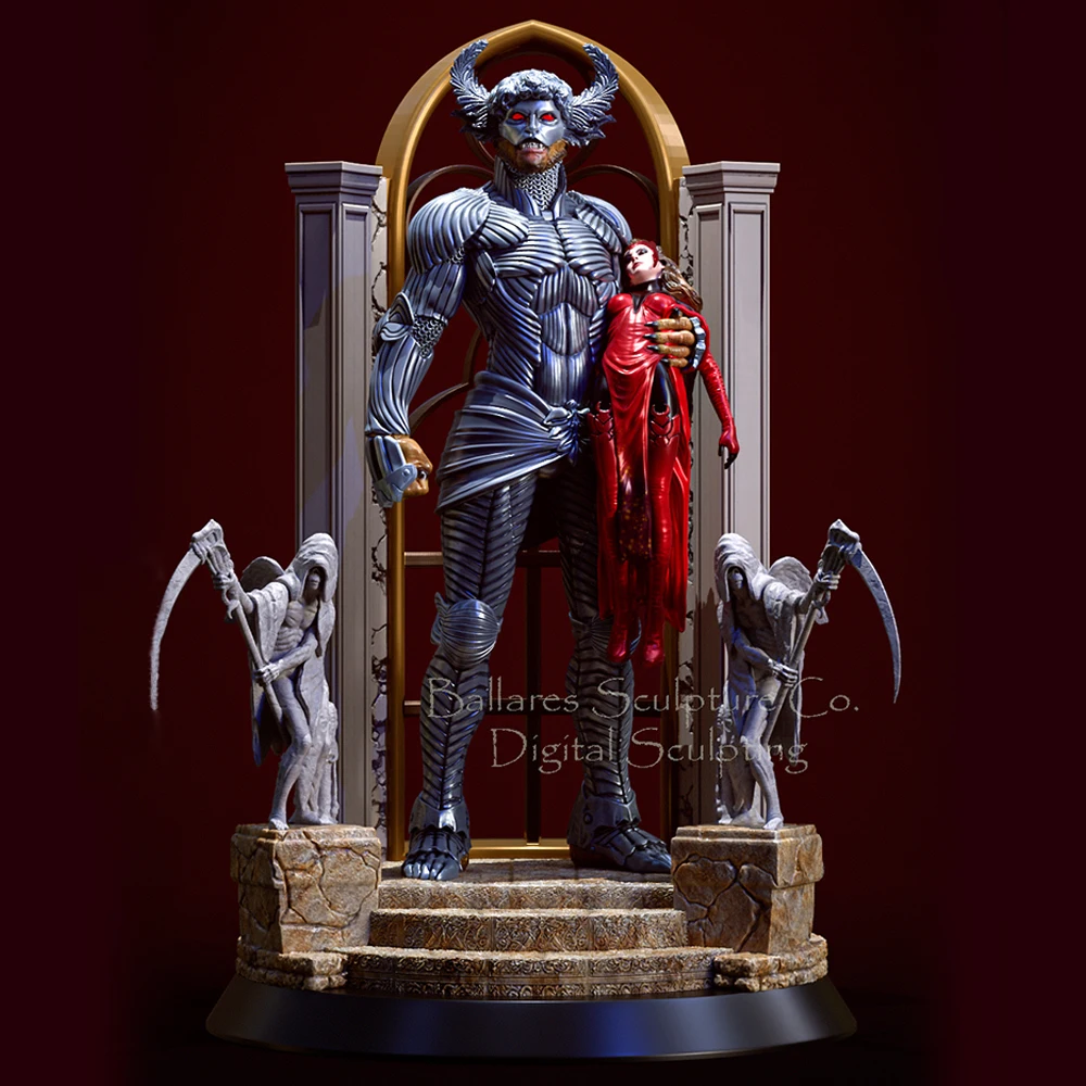 

NSFW Vampire Demon Resin Model Kit 3d Printing Doll 1/24 Unassembled Resin Figure Statue Kits Unpainted Toy Gk Play Set