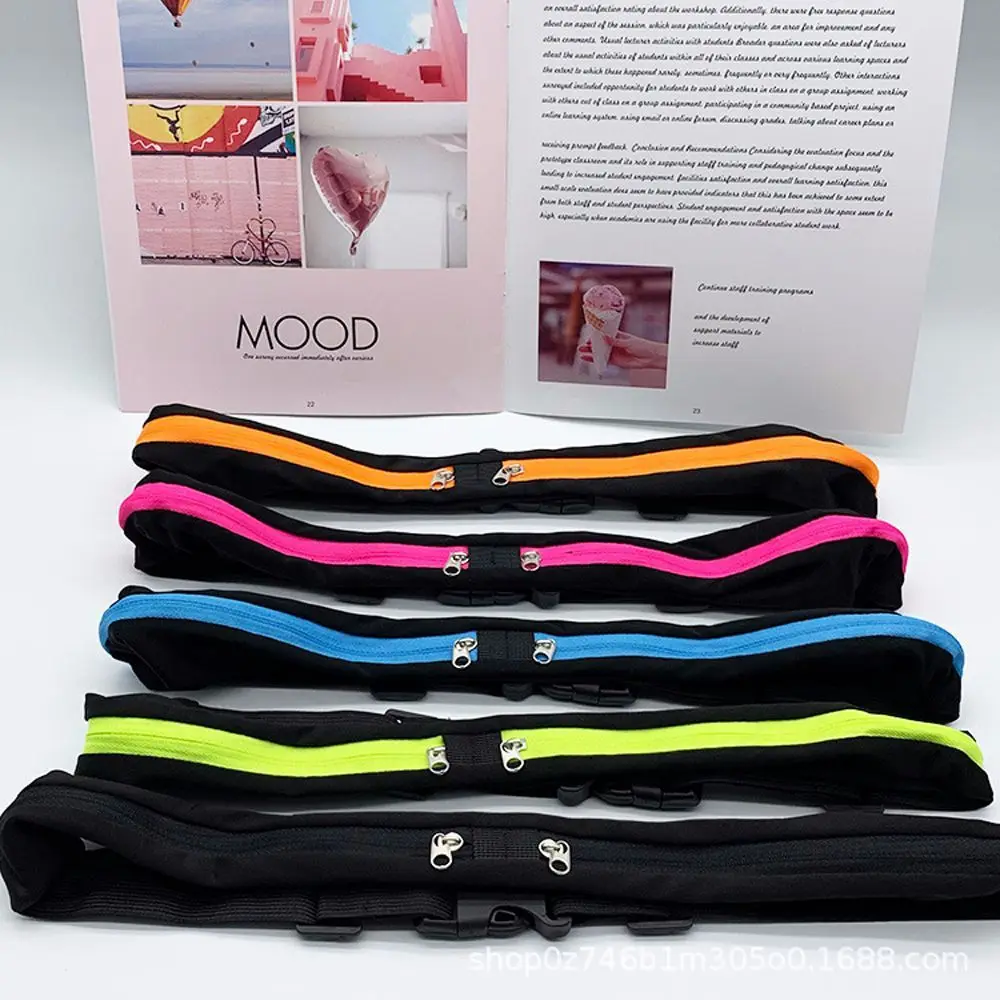 Women Men Nylon Pocketbelt Cycling Phone Pouch Waterproof Sports Belt Bag Waist Bag Running