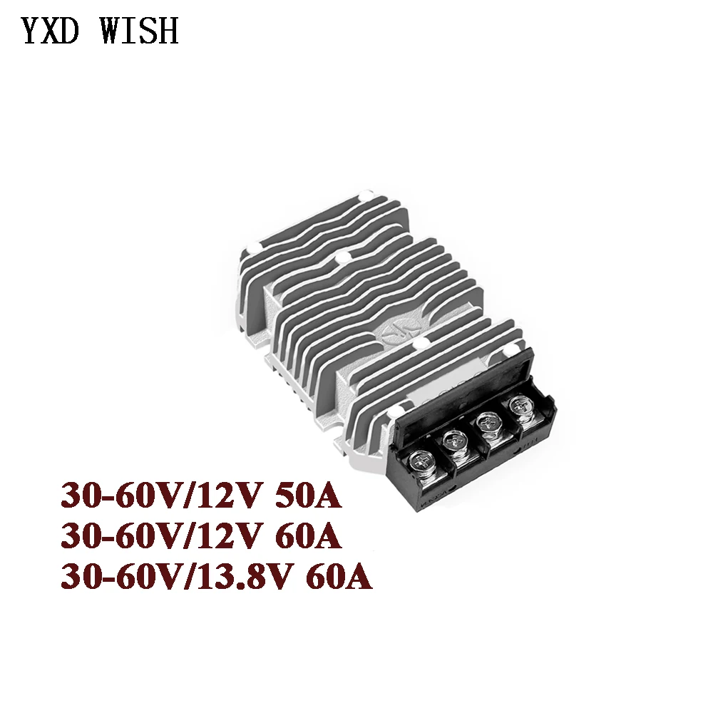 

DC 30-60V 36V 48V to 12V 50A 60A Step Down DC DC Converter 48V to 13.8V Voltage Regulator Buck Golf Cart Truck Power Supply 720W