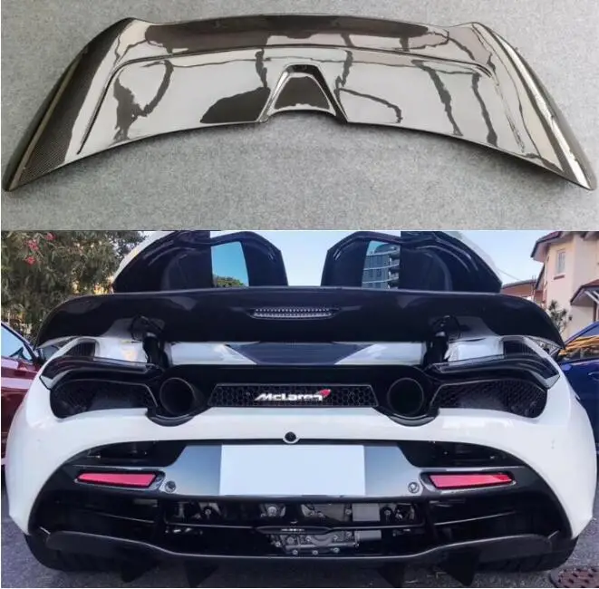 For Mclaren 720S 2017 2018 2019 2020 2021 2022 Real Forged Carbon Fiber Car Rear Wing Trunk Lip Spoiler