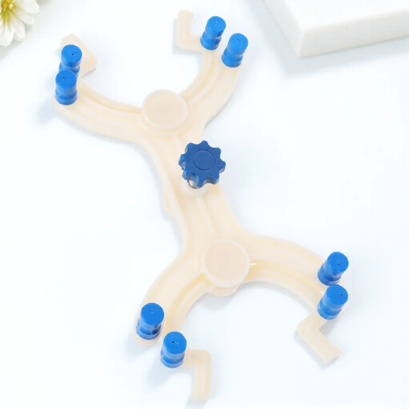 

1pc Professional Clamp Double Buret Holder Adjustable Spring Loaded Titration Stand Accessory Laboratory Supply Plastic