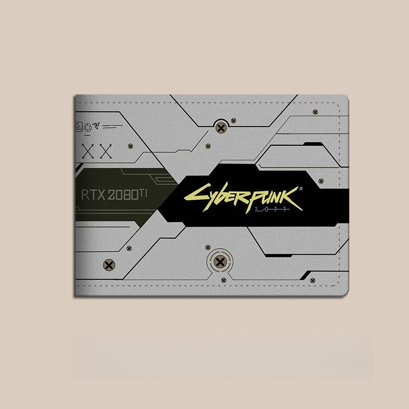 New 2025 High Quality Neutral Wallet Fun Fashion Foldable WalletCyberpunk Print Wallet Pu Leather