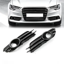 Front bumper grille fog lamp cover For Audi A6 C7 2012-2015