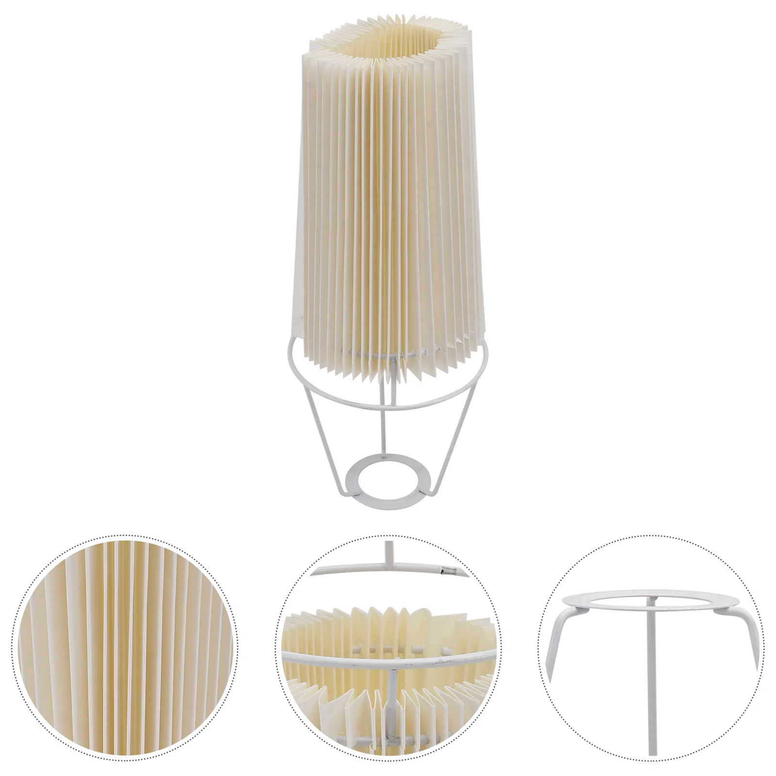 

Lampshade Exquisite Pleated Light Indoor Hanging Cover Chandelier Simple Style Delicate Fabric Decor Easy to Install