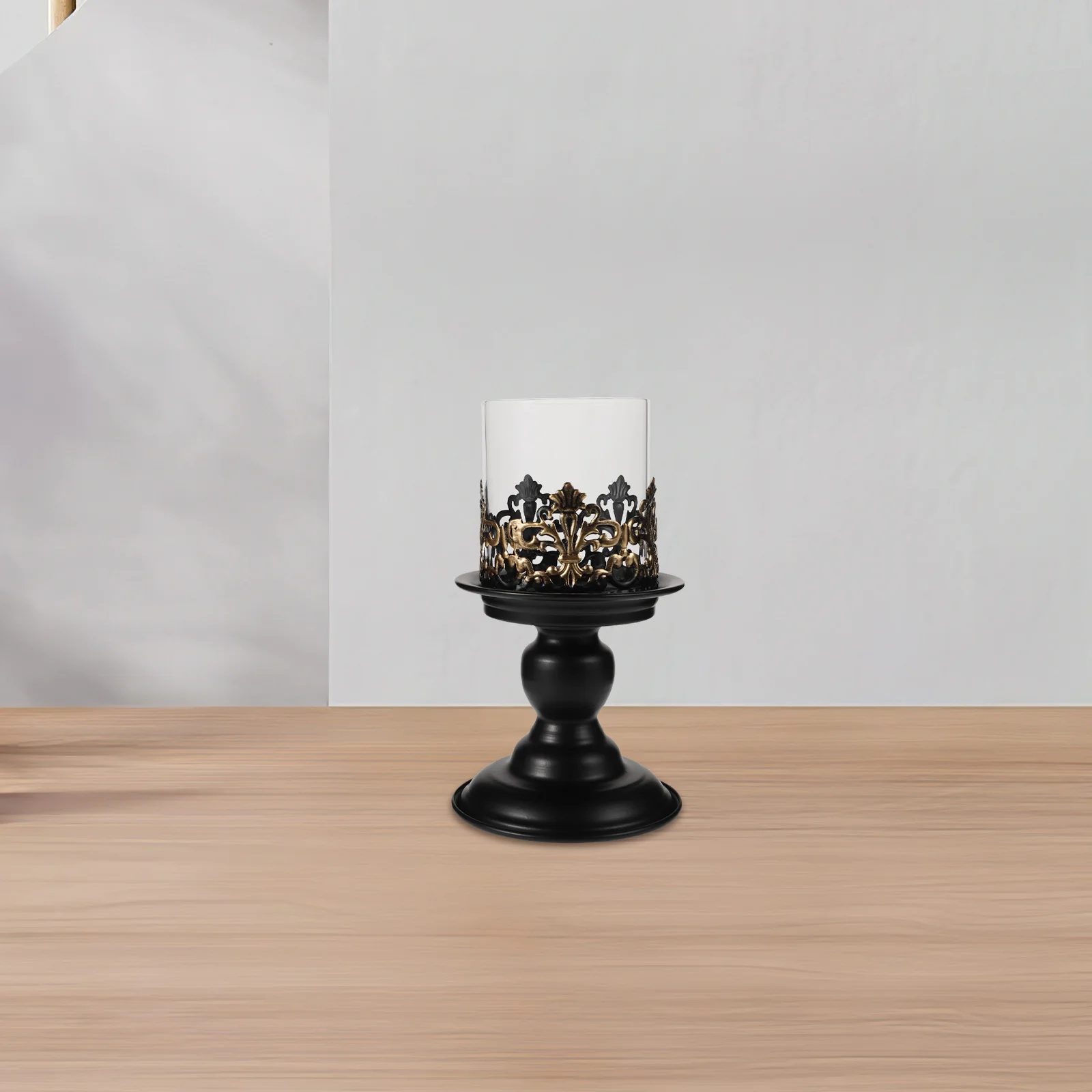 

Vintage Iron Holder Rustic Simple Aromatherapy Candlestick Home Party Decoration Photography Prop Stand Holder