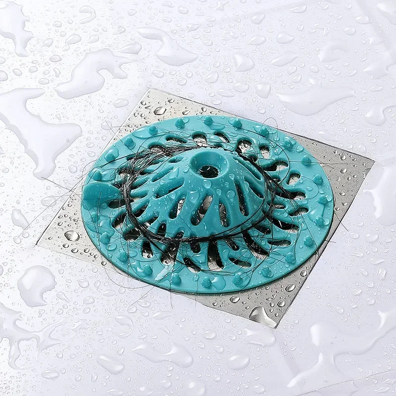 

Silicone Kitchen Sink Shower Filter Hair Catcher Drain Cover Stopper Sink Strainer Drainer Floor Drain Bathroom Accessories