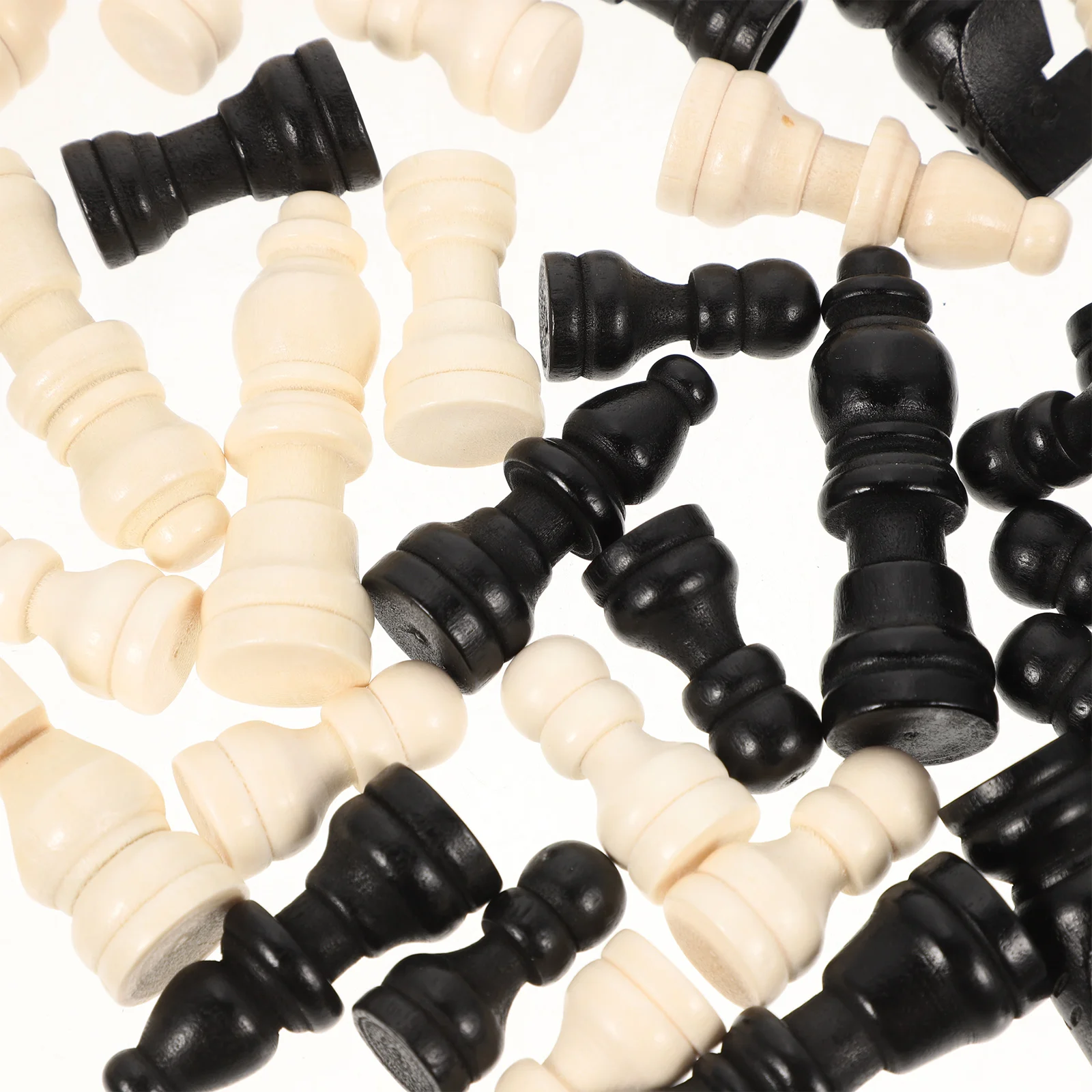 

2 Sets Chess Pieces Accessories Mini Wood International Standard Child Board
