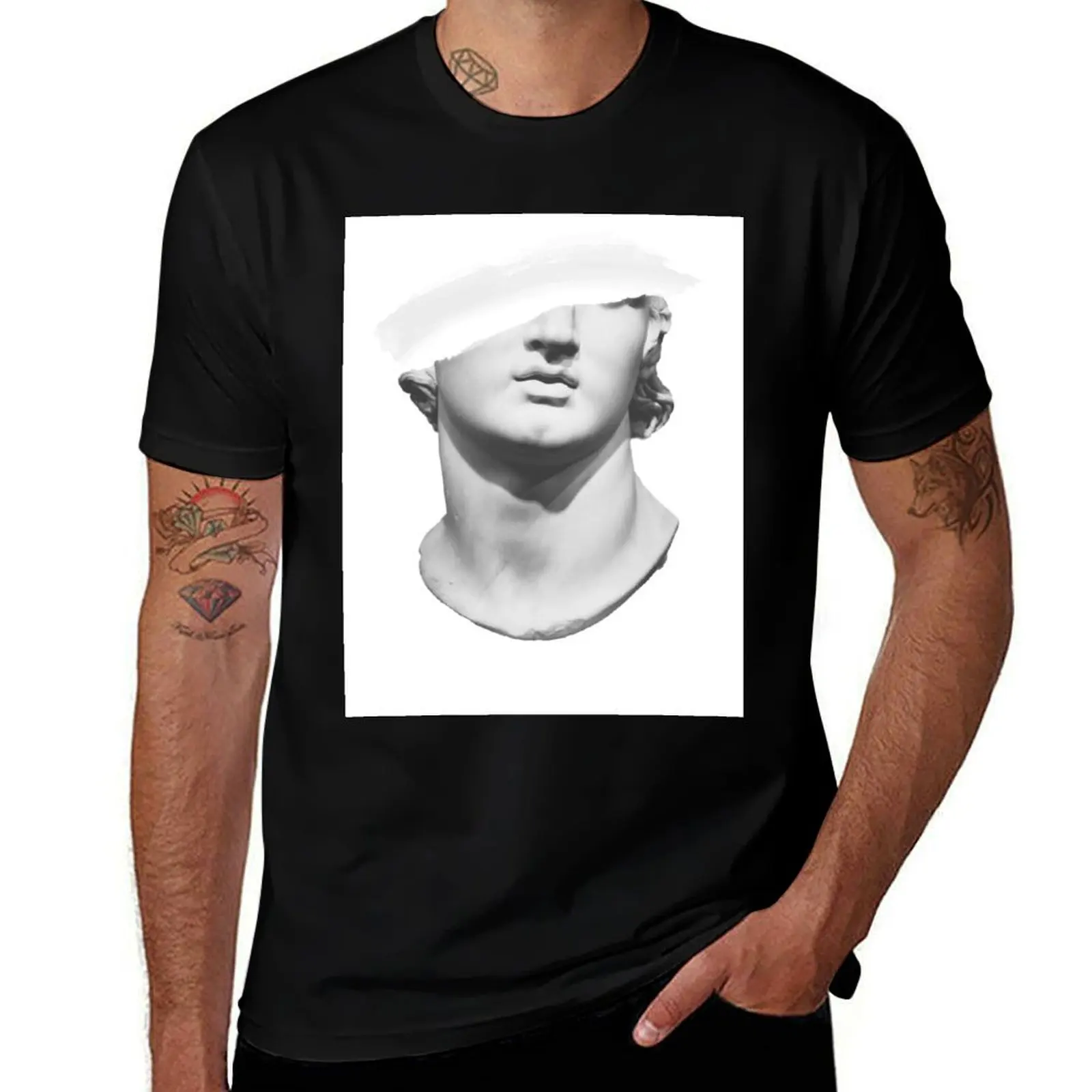 

David Statue Head, Rome statue, David, Greek mythology art, Bust statue, Aesthetic Room Decor, Marble Sculpture T-Shirt