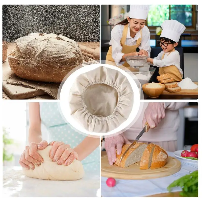 6 шт., круглая корзина для выпечки хлеба