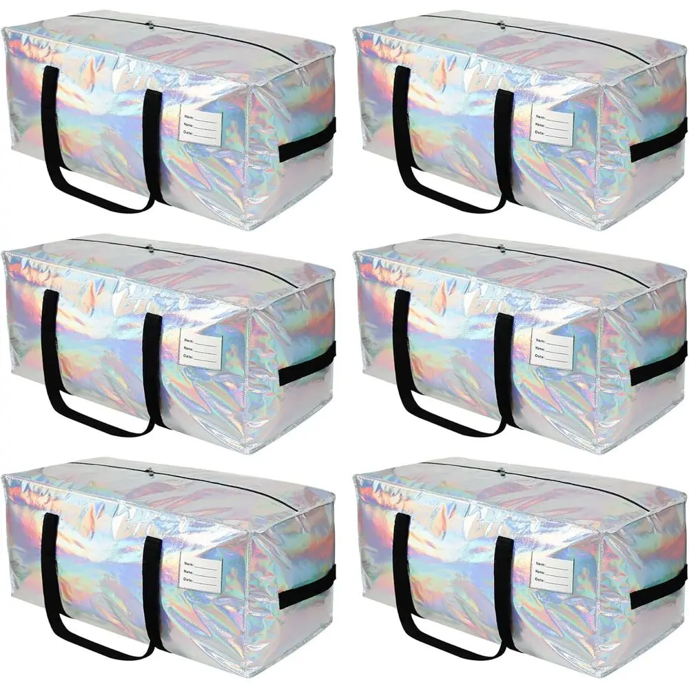 

Очень большие водонепроницаемые сумки для переезда из 6 штук с усиленными ручками для прочного хранения и упаковки в сезонных общежитий