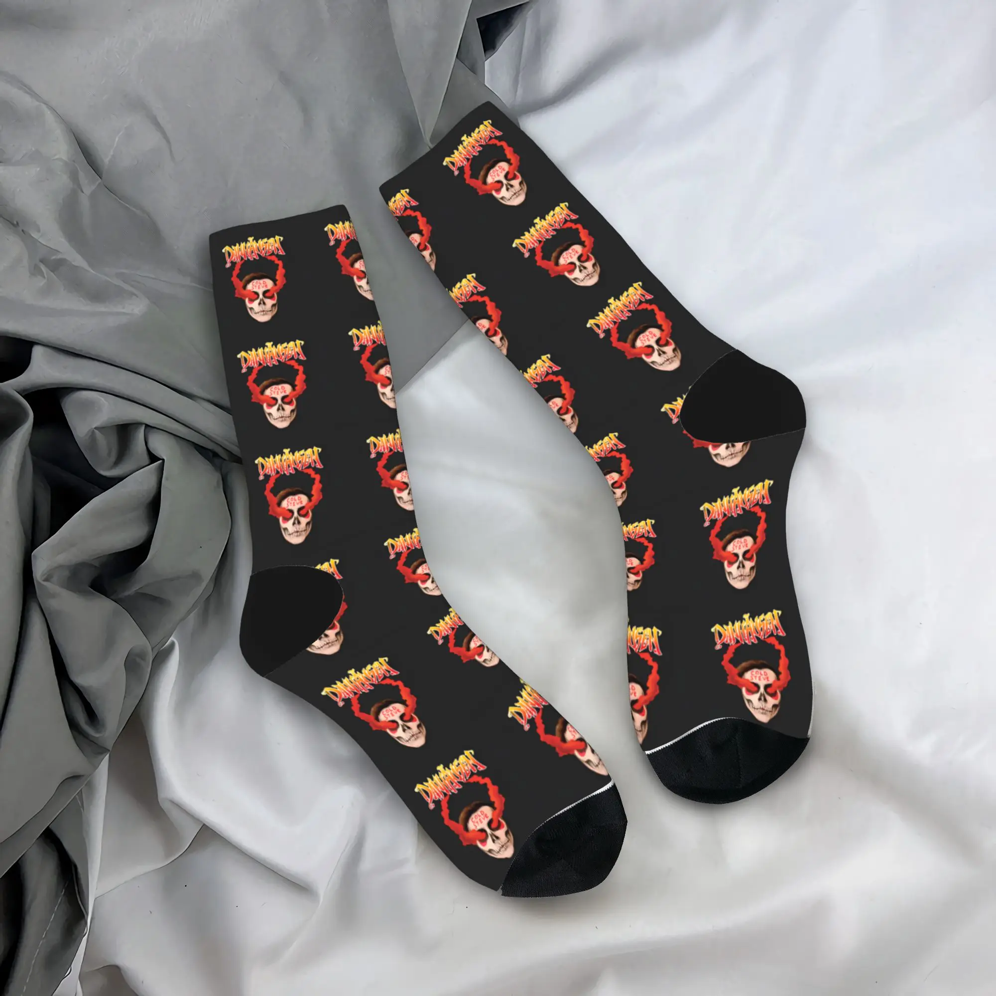 

Danhausen You Are Cursed Socks Retro Stockings Winter Non Skid Men's Socks Medium Soft Graphic Running Socks