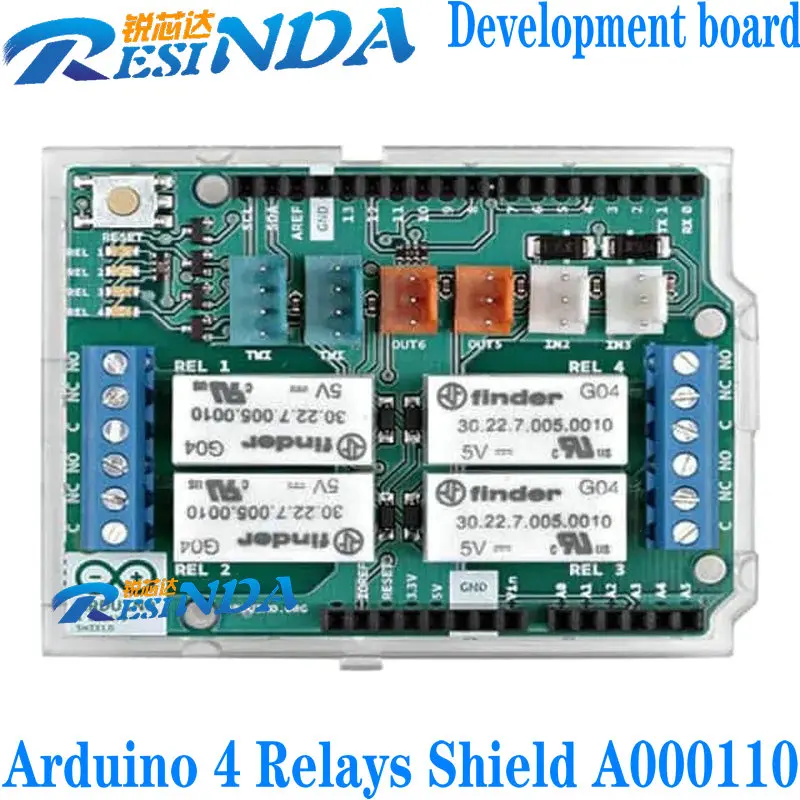 

Arduino 4 реле Shield A000110 макетная плата 100% новая и оригинальная