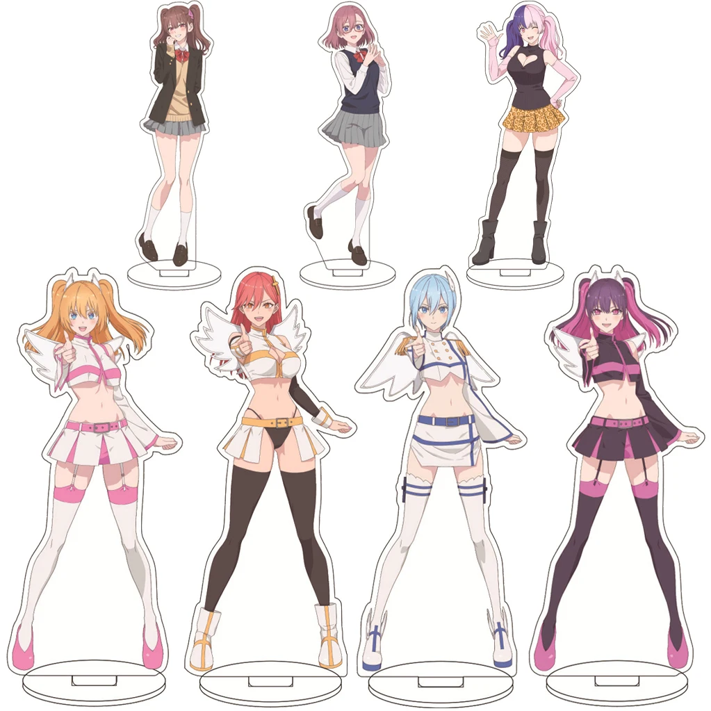 Figura Acrílica de 16CM del Anime Angels on Stage, Personaje Ririsa Amano Tachibana Mika, Diseño Seducto en 2.5 Dimensiones, Adorno Coleccionable, Regalo
