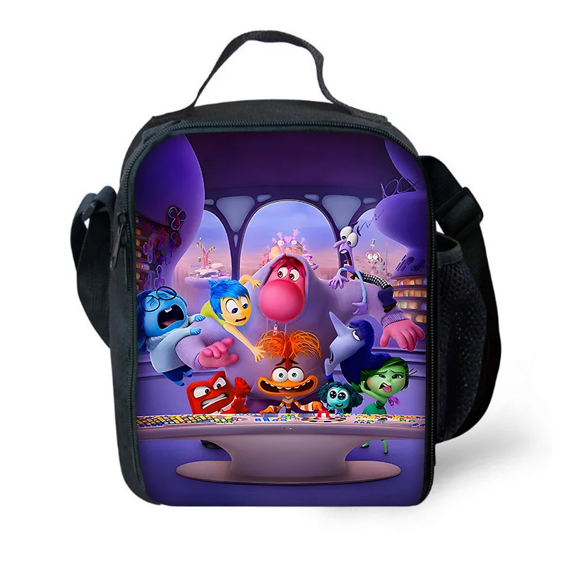 Disney Insides Out 2 Child Insulated Large Capacity Bag for Boy Girl Student Outdoor Picnic Resuable Thermal Cooler Lunch Box