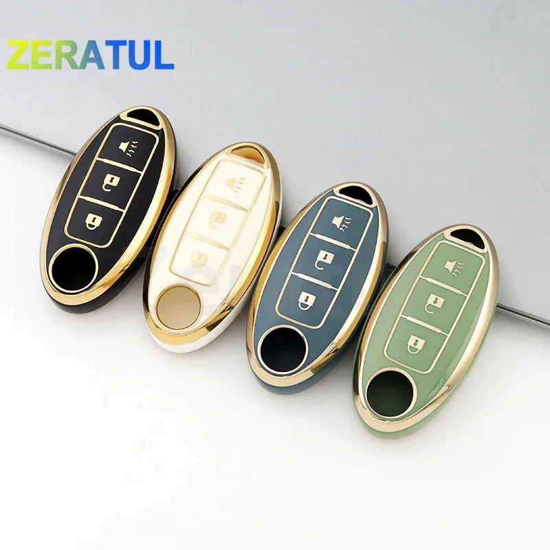

3 Buttons for Infiniti For Nissan Juke J10 J11 Kicks Tiida Qashqai X-Trail T32 T31 Pathfinder Note TPU Car Remote Key Case Cover