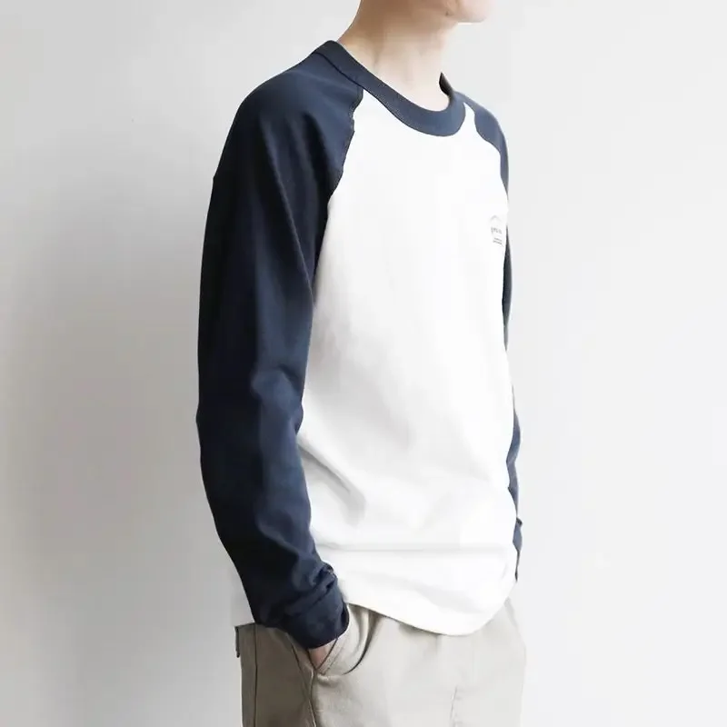 LIBIELIY موضة س الرقبة تقسم رسالة مطبوعة تي شيرت غير رسمي ملابس للرجال 2025 ربيع جديد فضفاض الكورية القمم كل مباراة المحملة Sh #3