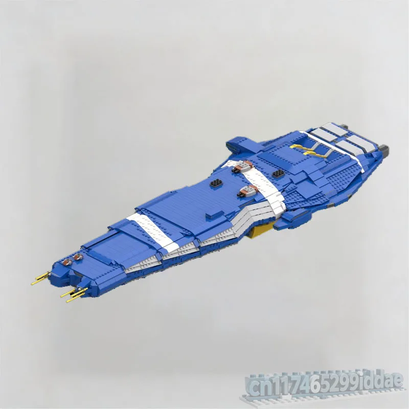 2565PCS Blue Deep Space Explorer Building Blocks Futuristic Starship Model DIY Assembly Toy Creative Collection Festival Gifts