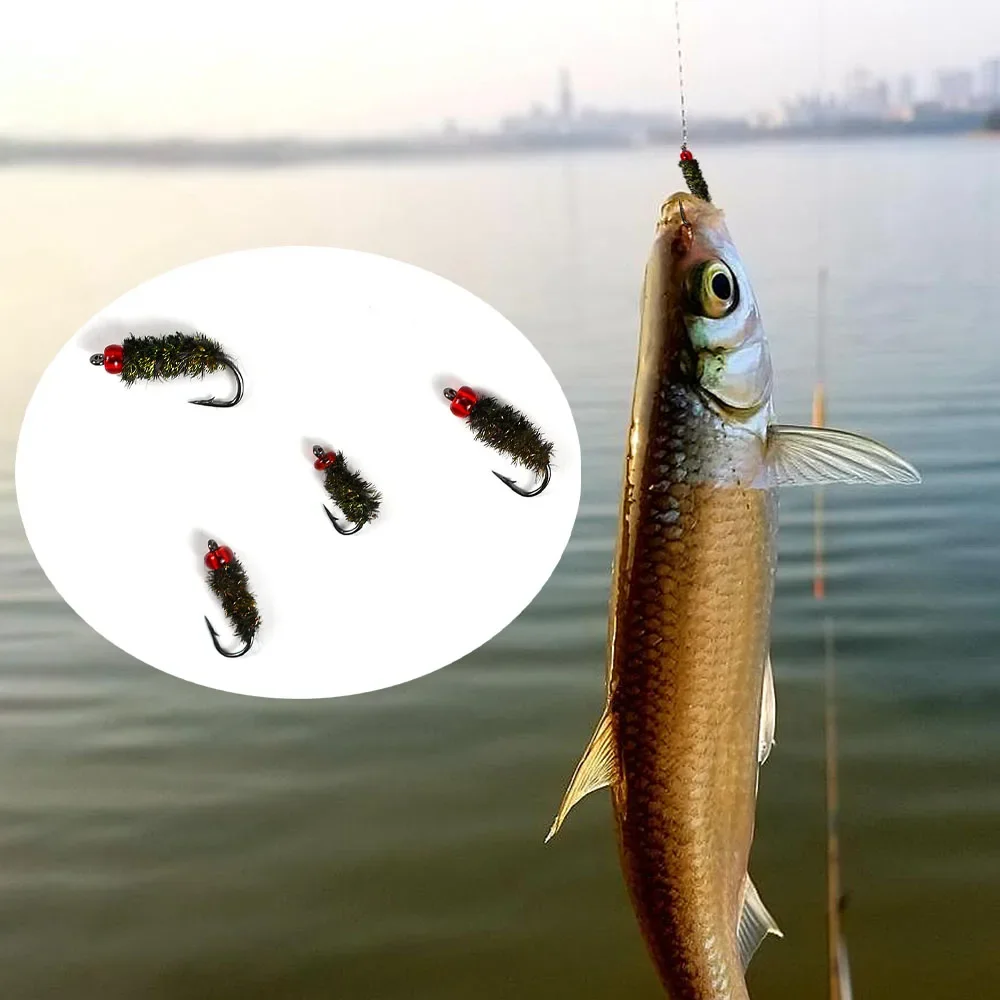 16 قطعة/المجموعة الذباب الاصطناعي الحشرات الصيد السحر الطعم الصيد السنانير ل باس بايك صيد السمك يطير الصيد السنانير معالجة