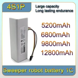 14.4V 5200mAh--12800mAh Robot Vacuum Cleaner 1C Battery for Xiaomi Mijia 1C STYTJ01ZHM Robot Vacuum Mop Cleaner