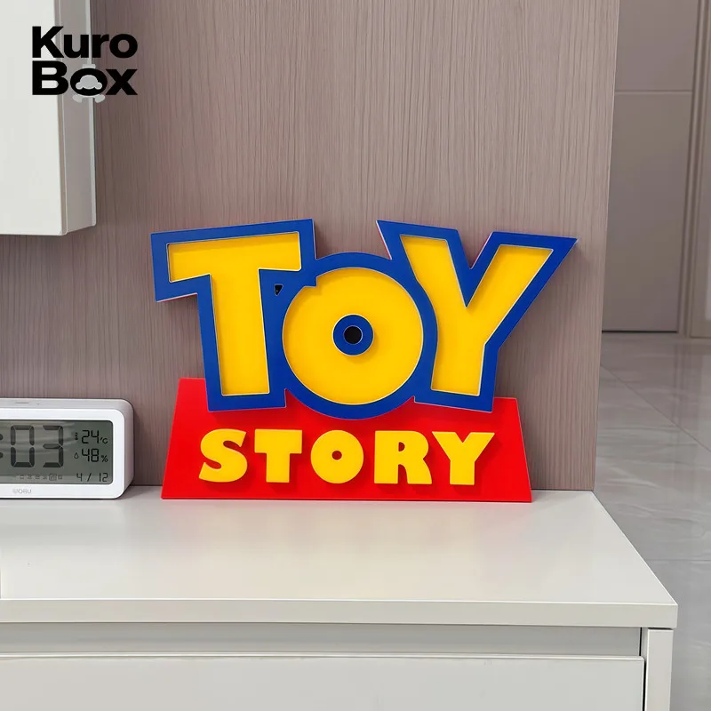 

Декоративная табличка с 3D-логотипом «История игрушек», мультяшный орнамент для дома, украшение для гостиной, детской спальни, настольный или настенный декор, коллекционный тематический декор