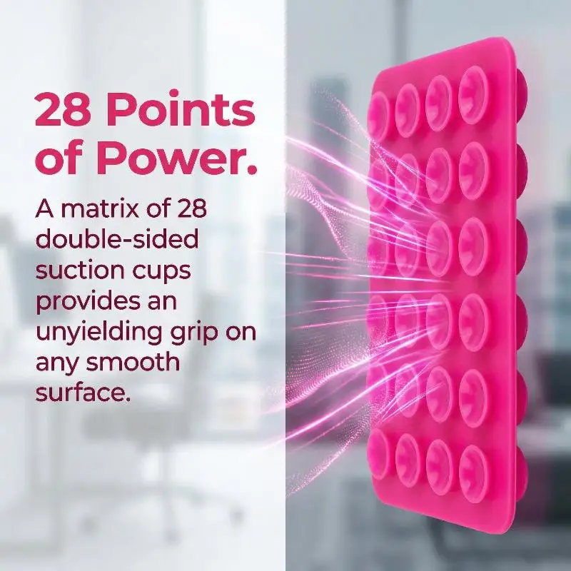 1PC Adhesive-Backed Silicone Suction Cup – Double-Sided Mount for Phone Holder, Car Dashboard & Glass Surfaces