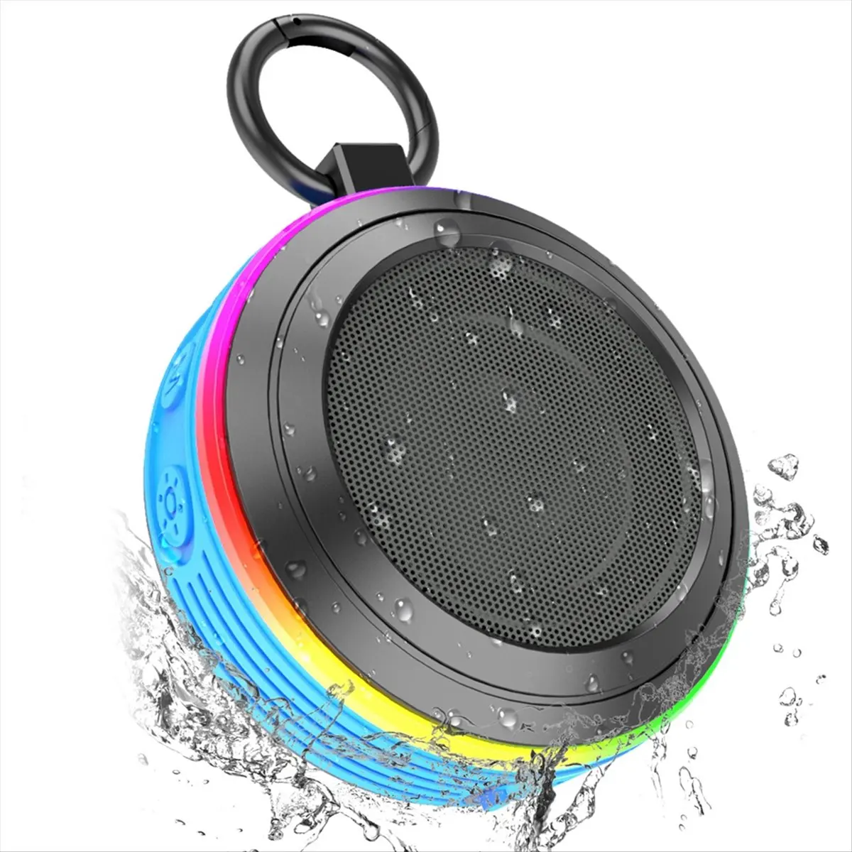 A93P Bluetooth Speaker Waterproof Bathroom Fm Radio Outdoor Portable Subwoofer Sports Speaker Music Center Home Theater Blue