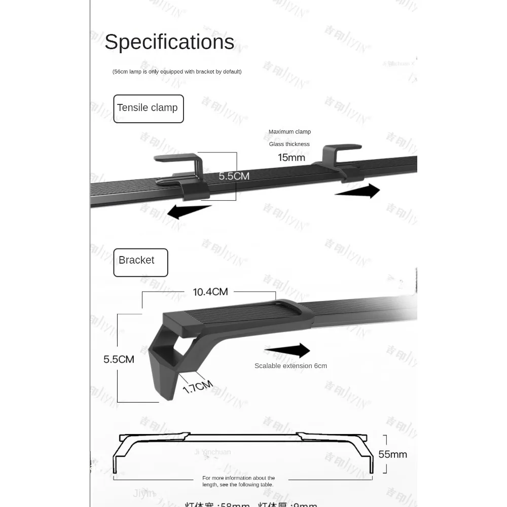 Светодиодный светильник для аквариума с оптической линзой Светодиодный светильник для аквариума Осветляющая лампа для аквариума Светодиодный морской свет Boost Algea Clear Water