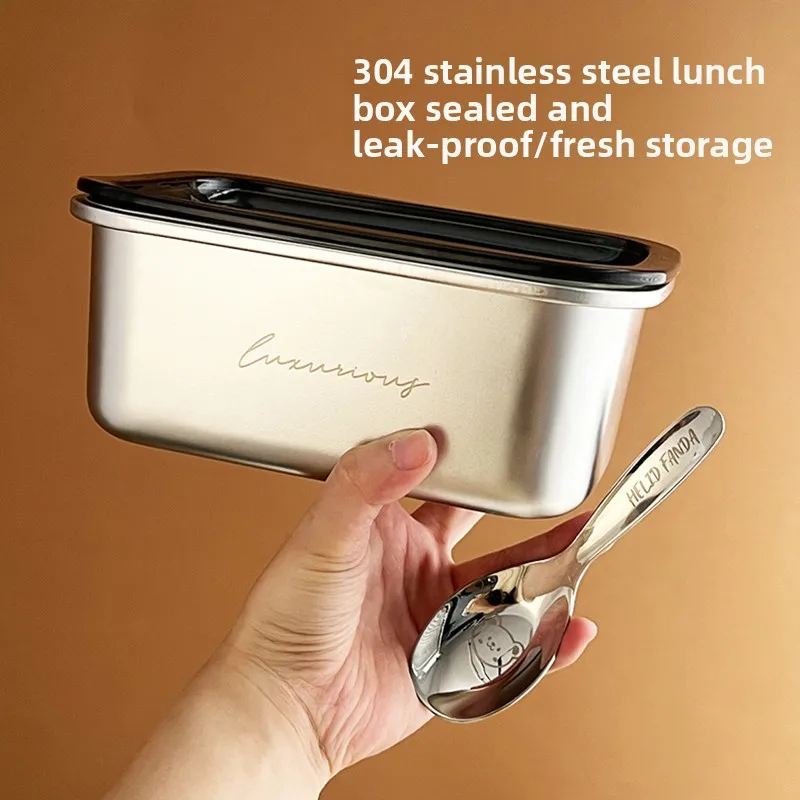 

Нержавеющая сталь 304, набор кухонной утвари для еды ade, ложка, вилка, ланч-бокс для офисных работников, Fren Preservation