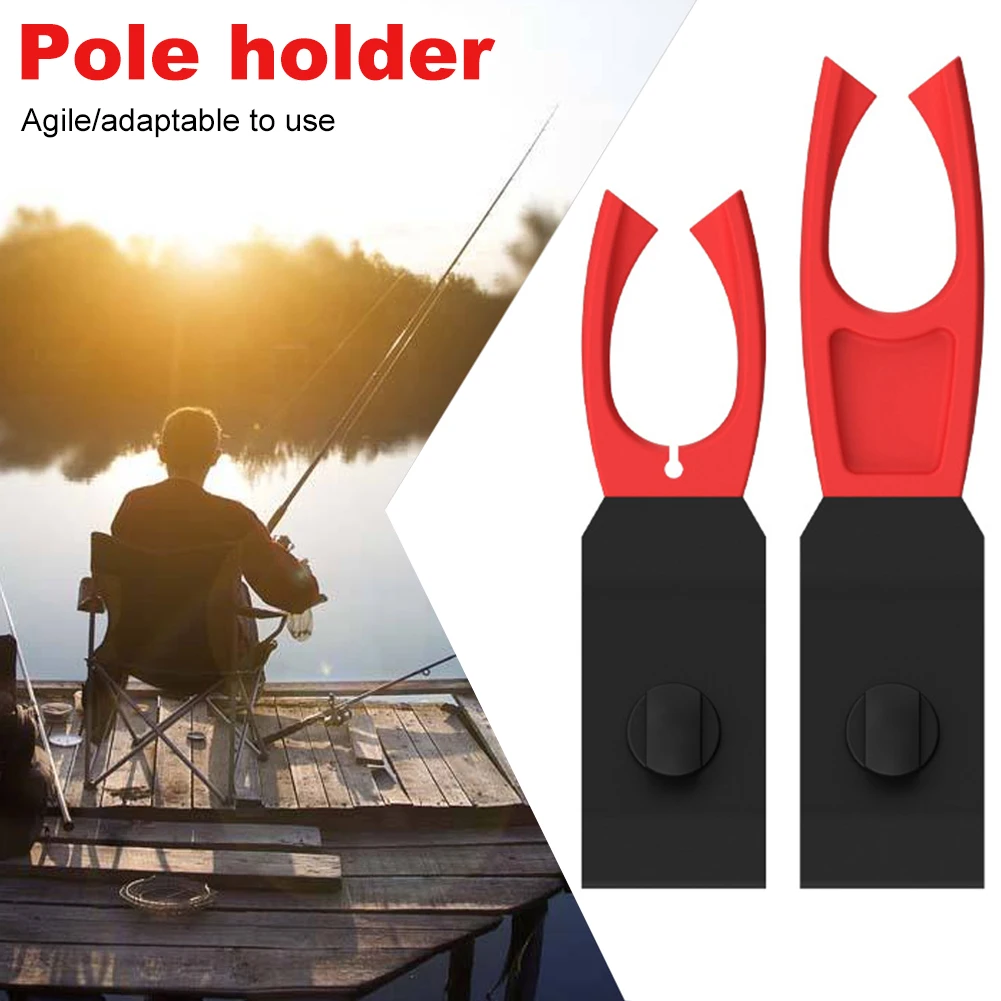 Fishing Pole Clip Holder Plastic Bucket Clamp Bracket Multi-function Fishing Bracket Clip Adjustable Fishing Tackle Accessories