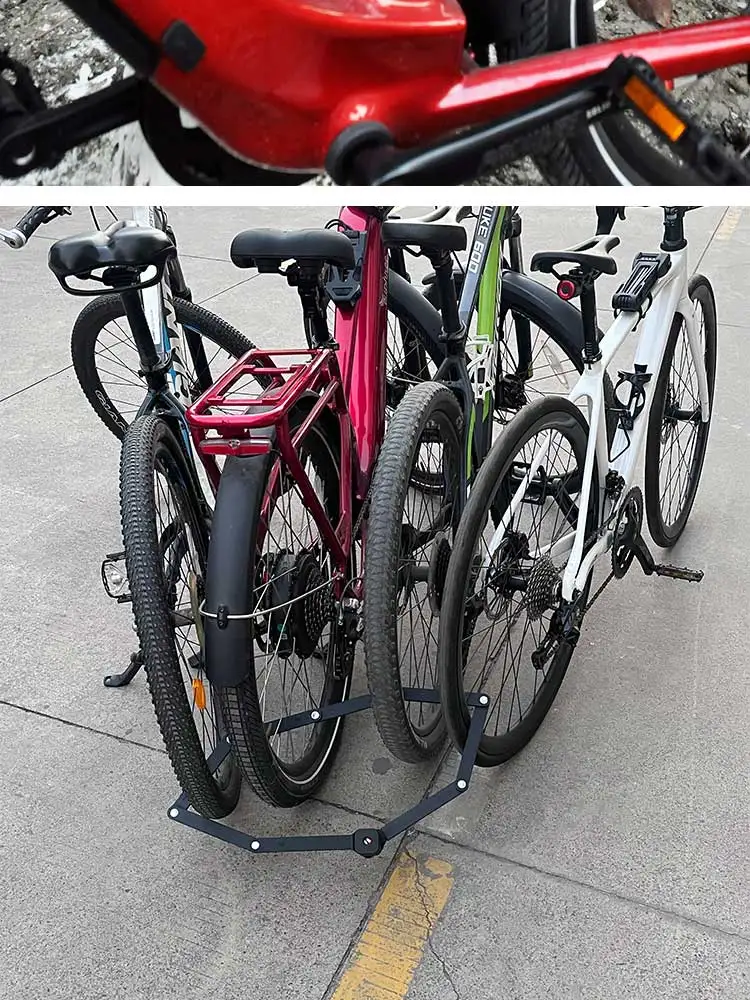 ETOOK Faltbares Fahrradschloss 1,2m Diebstahlsicheres Fahrradschloss mit Versteckter Airtag-Halterung Robustes Klappschloss für Motorrad MTB Radfahren – Detail 15