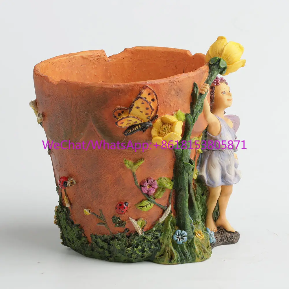 Creative Crafts - Flower Pots - Flower Fairies and Butterflies - Home Decoration Ornament Gifts