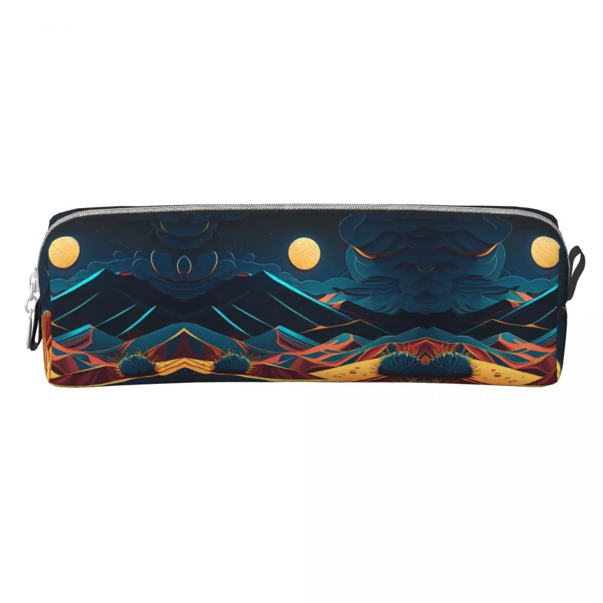 Desert At Night Pencil Case Landscape Students Cool Pencil Box Design School Pencil Cases Stationery Birthday Gift