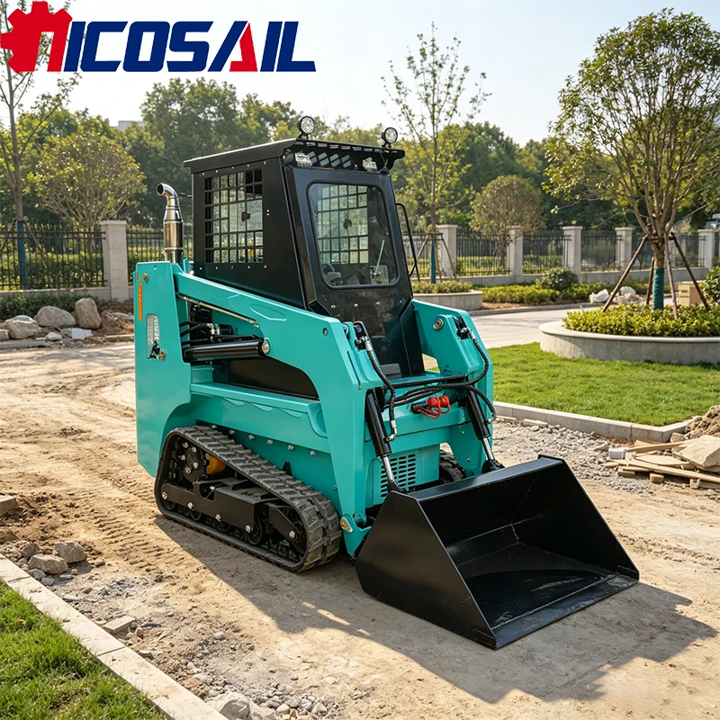 Nicosail JC25 Compact Skid Steer Loader OEM Custom 380kg Rated Load CE EPA with Multi Attachments for Farm and Landscaping