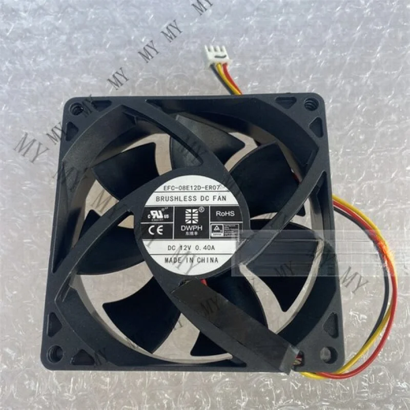 

Вентилятор охлаждения TT, 1 шт., для DWPH, EFC-08E12D-ER07, DC12V, 0.40A, 80*80*25мм, 3-проводной, 3-контактный
