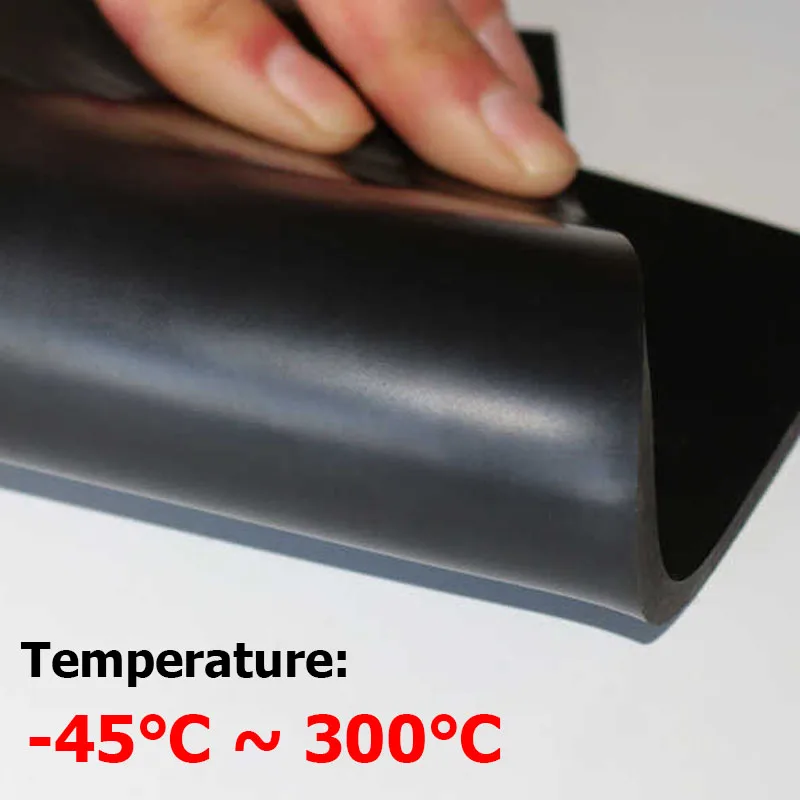 Schwarzes FKM-Fluorkautschuk-Pad 500x500x1mm – Hochtemperaturbeständige Gummidichtungsplatte Für Heimwerkerprojekte Schwarzes FKM-Fluorkautschuk-Pad 500x500x1mm – Hochtemperaturbeständige Gummidichtungsplatte Für Heimwerkerprojekte