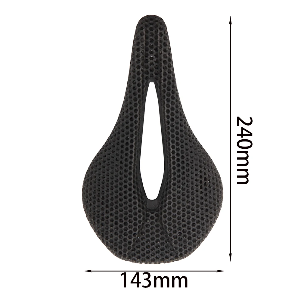 BUCKLOS 3D Printed Saddle Carbon Fiber Bike Seat Hollow Ultralight Breathable Mountain Road Bike Seat Cushion Bike Part