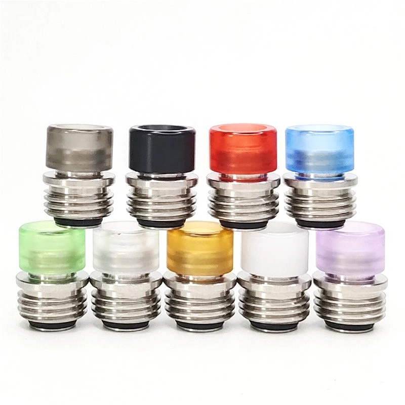 1PC Dot1 BB Boquilla de acero inoxidable de boca ancha con punta acrílica y junta de pajita desmontable