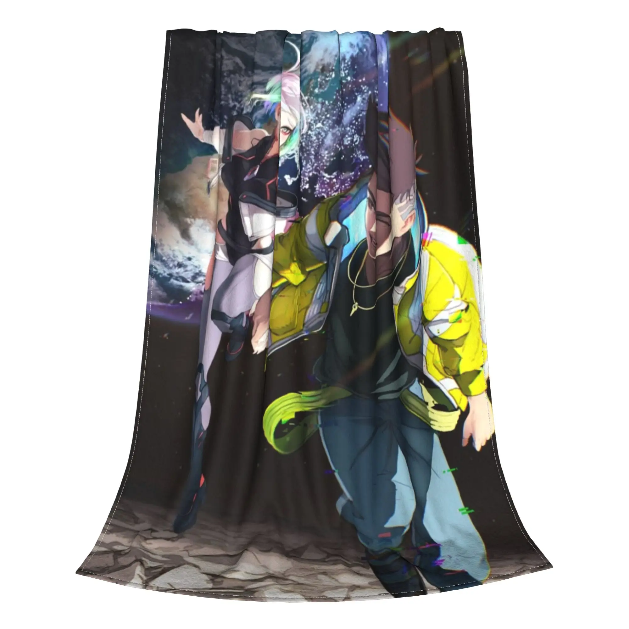 Cyberpunk Edgerunners Blanket All Season   Multifunction Ultra-Soft Throw Blankets For Sofa Outdoor  Plush Thin Quilt