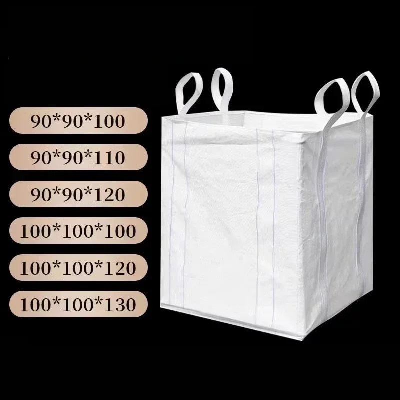 

White Ton Woven Bag Thickening Wear-resisting Space Hanging Bag Construction Site Industry Sand Earth Storage Packing Transport