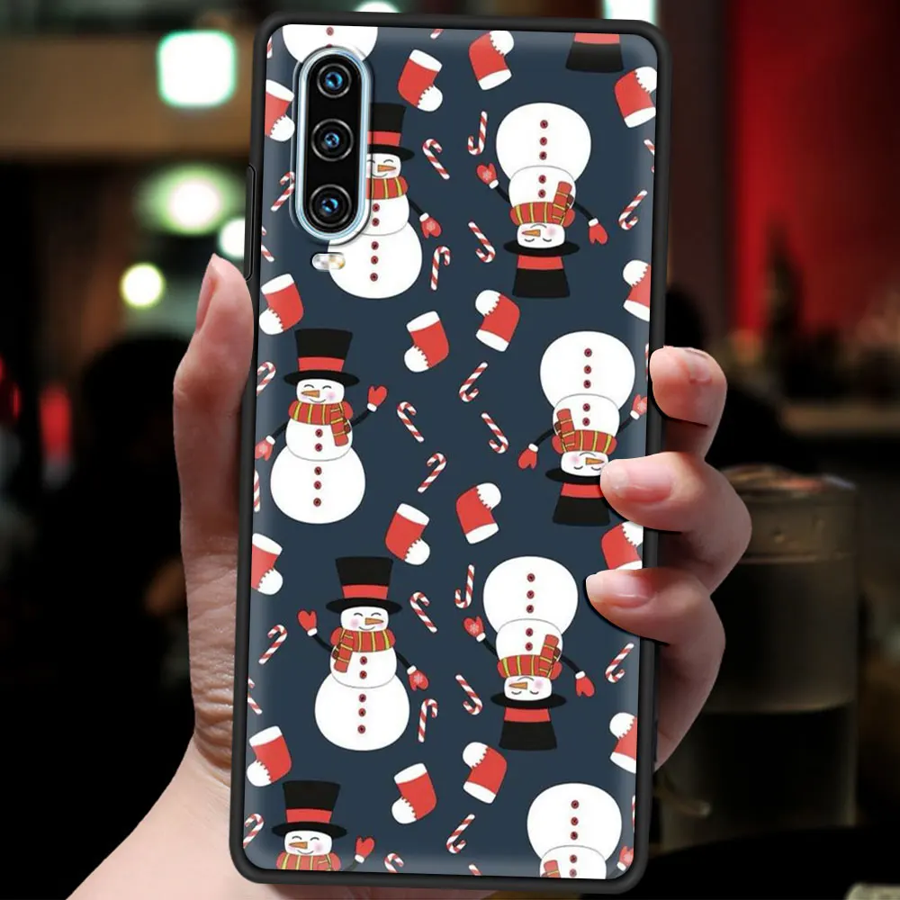 Merry Christmas Case For Huawei P50 P40 P30 Lite E P20 Pro Y9 Y7 Y6 2019 P Smart 2021 Z Y6p Y7a Y9s Phone Cover Silicone Funda