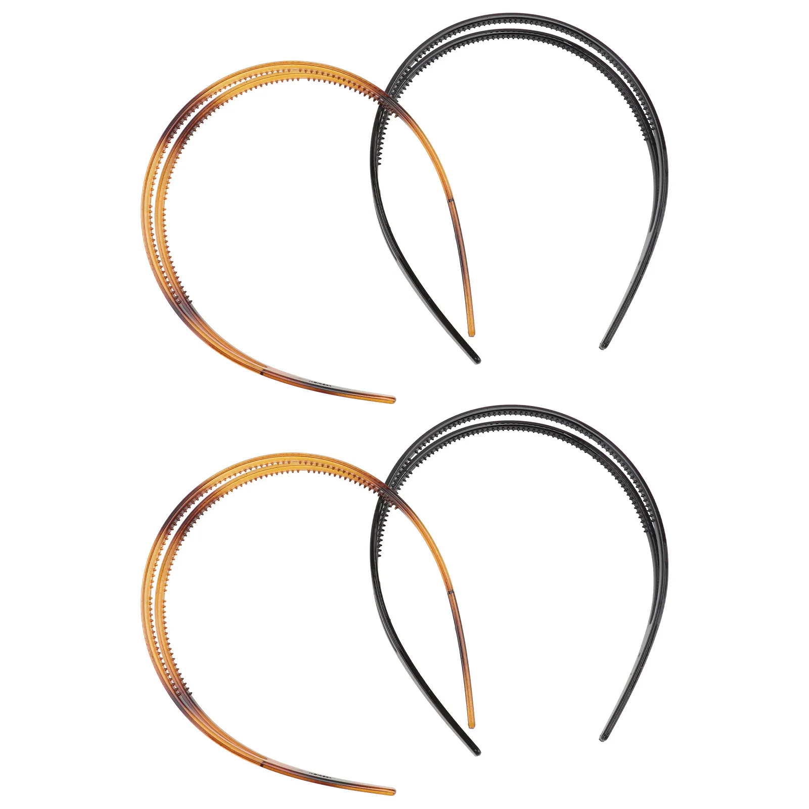 

4Pcs Anti-Slip Hair Hoop for Women Elegant Gorgeous Fashion Headband Fine Workmanship Daily Party Engagement Occasion Hair