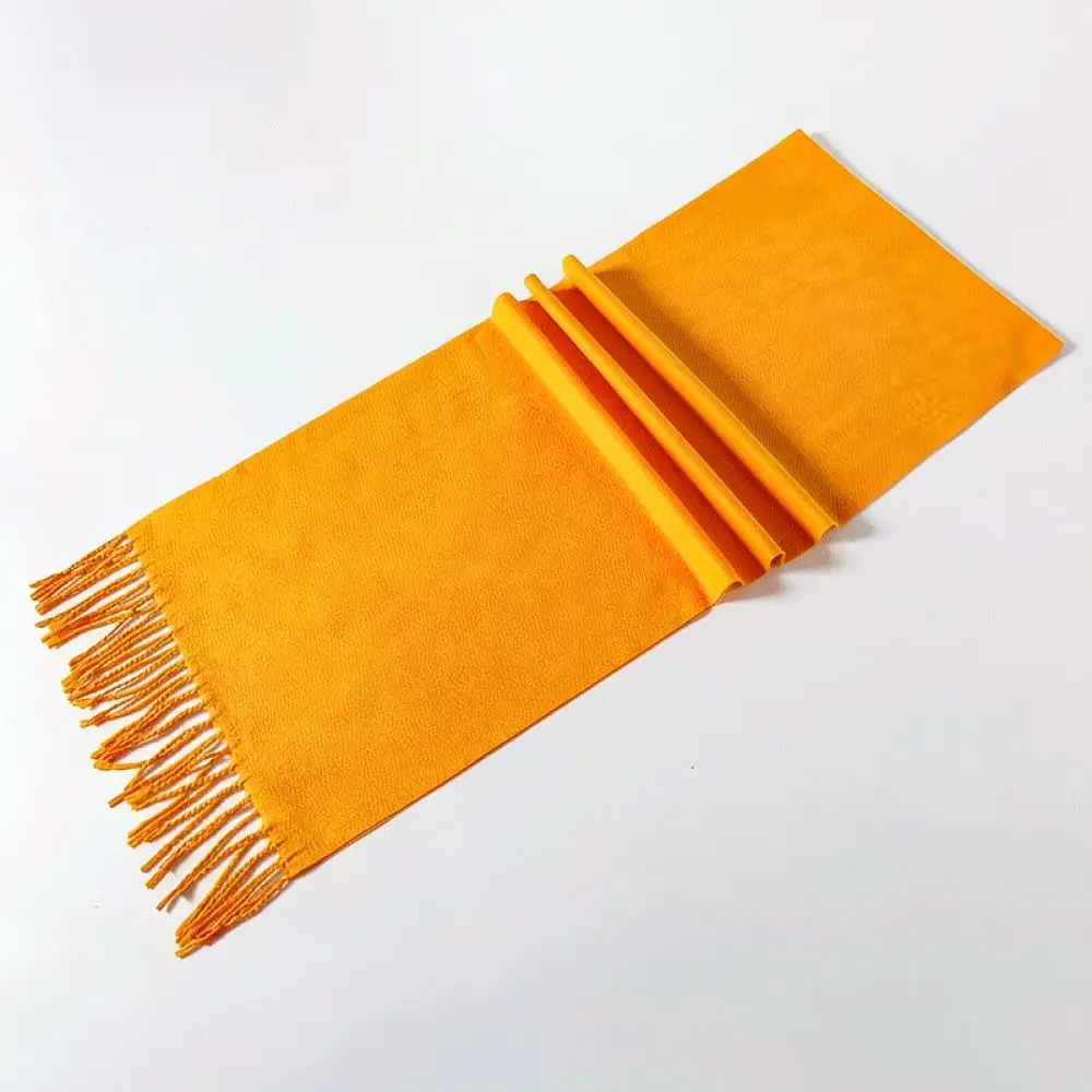 Traditional Yellow Satin Sash Scarf For Family Clan Events Professional Custom Name Embroidery Smooth Texture Memorial Wrap