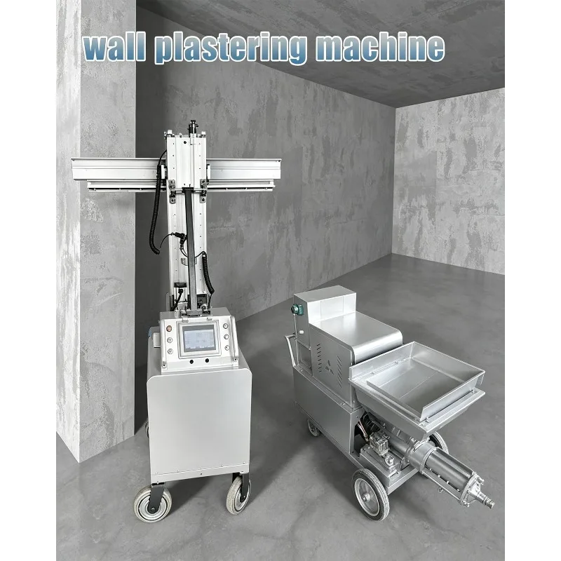 Customized Fully Automatic Wall Coating Robot Wall Plastering Machine, Mortar Rendering & Leveling Equipment for Putty Finishing