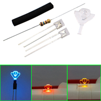 LED Simulation Glow Logo Dashboard for 1/14 Tamiya RC Truck Car Scania 770S BENZ 3363 VOLVO FH16 MAN Diy Parts Toys