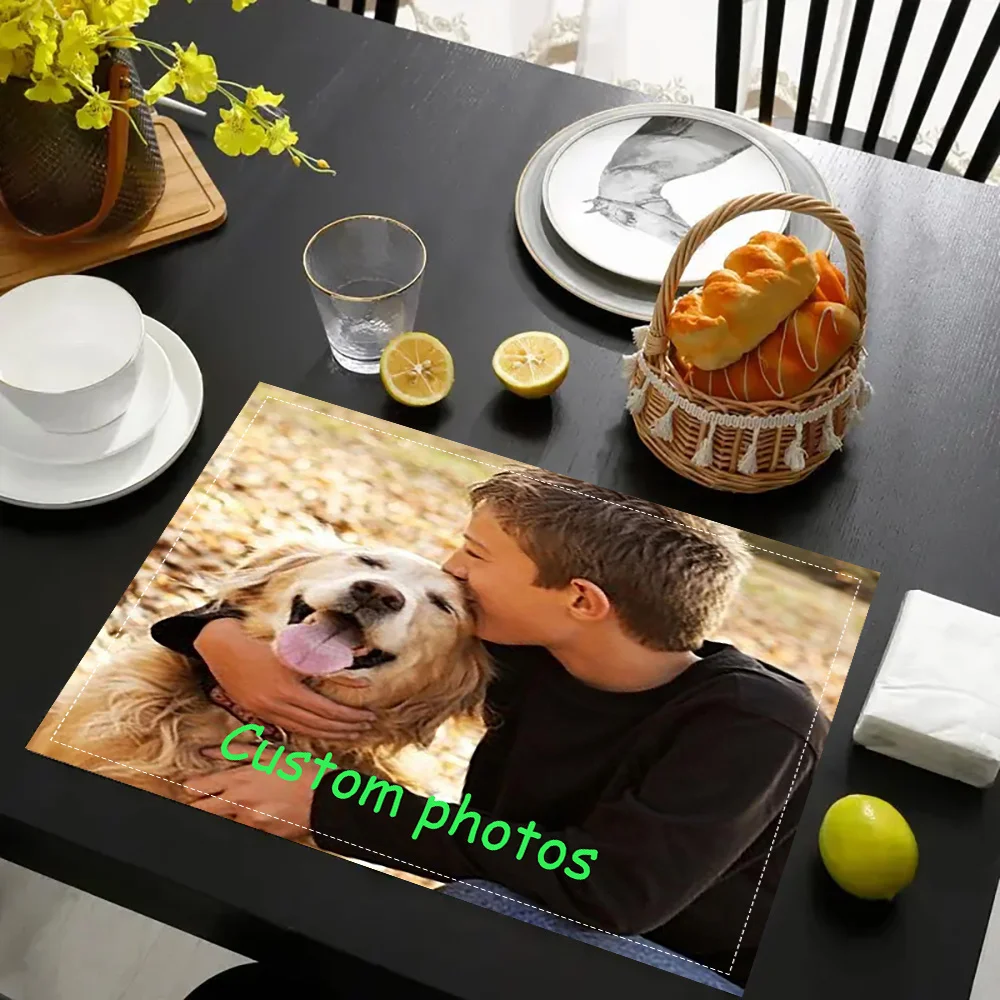 2D Flat Custom Photos-Designed Placemats Perfect for Home Decor, Dining Room Decor, and Special Event Decorations