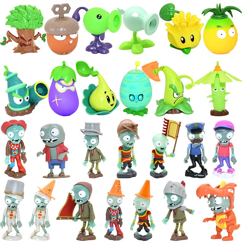 Plants vs Zombies 2 Toys Action Figures New Role Mech Bassist Breakdancer Cowboy Zombie Peashooter Doll for Boys Christmas Gifts